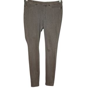 Hue Women's Grey Pull On Stretch Skinny Jeggings